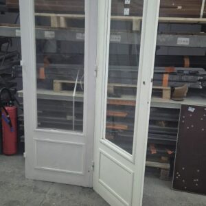 Porte vitrée double